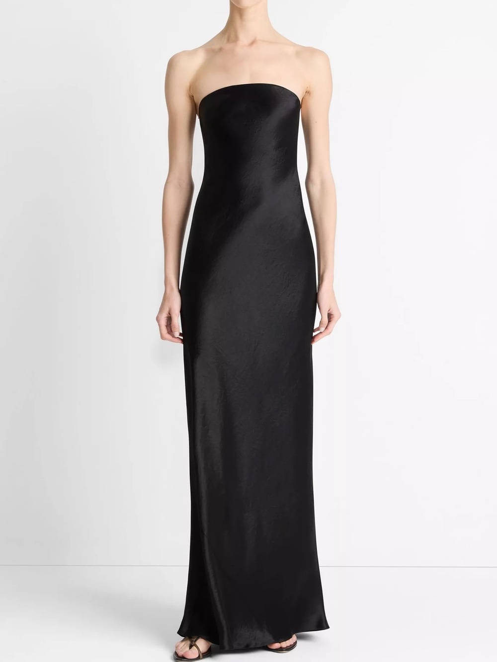 Strapless Black Silk Nili Lotan Dress